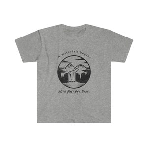 Waterfall T-shirt, Waterfall Tee, Travel Tee,Unisex Softstyle T-Shirt