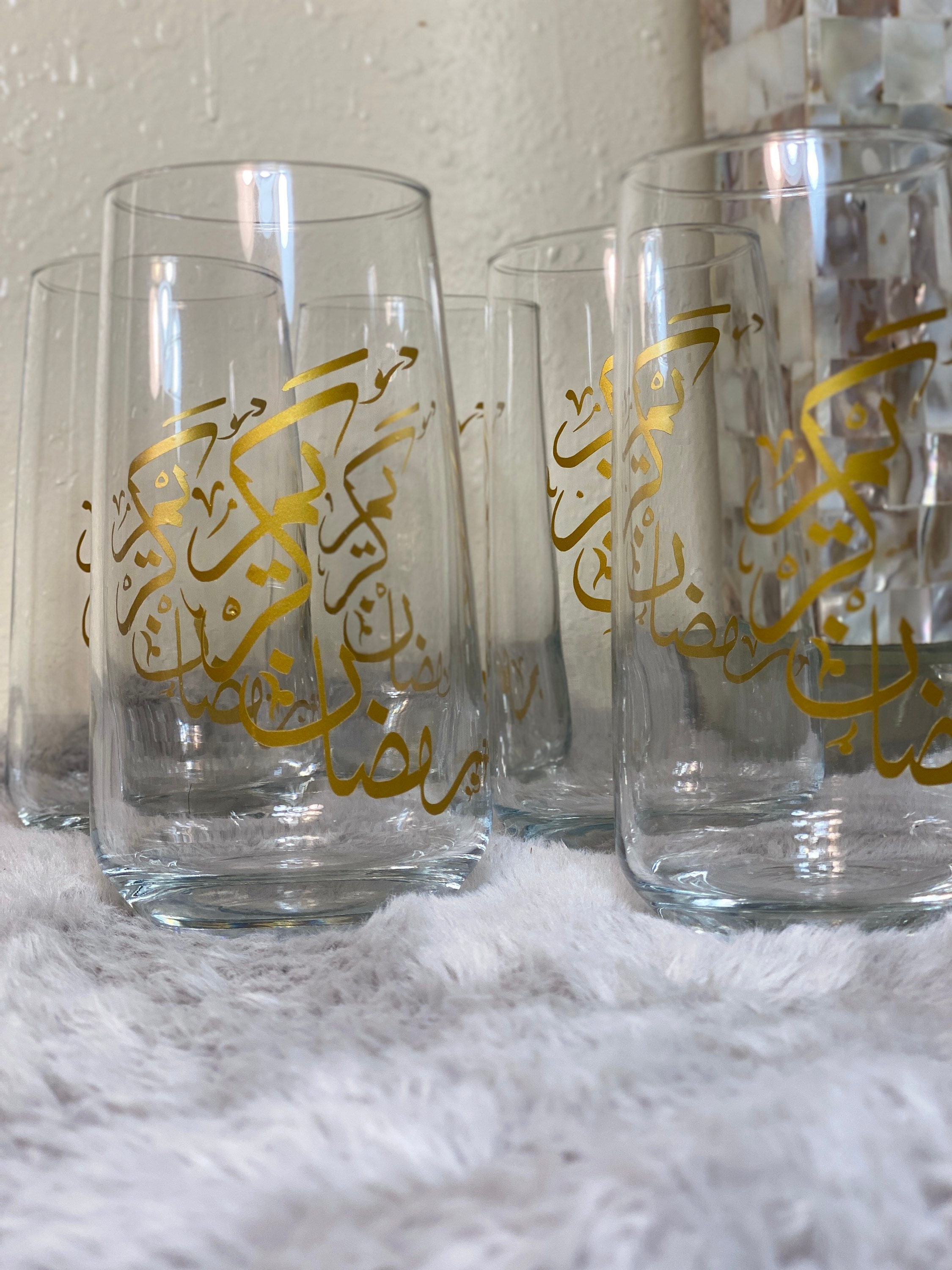 Double Wall Cup Turkish Tea Cup Istikan Arabic Tea Glass Arabic Calligraphy  Glassware turkish Tea Set Insulated Coffee Cup 