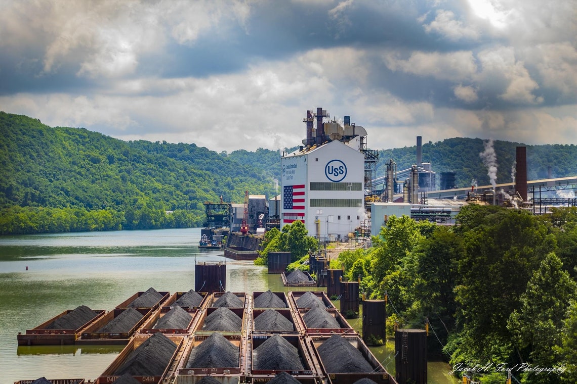 Clairton Clairton Mill Works USS Corporation From Clairton Glassport