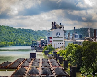 Clairton - Clairton Mill Works USS Corporation uit Clairton - Glassport Bridge