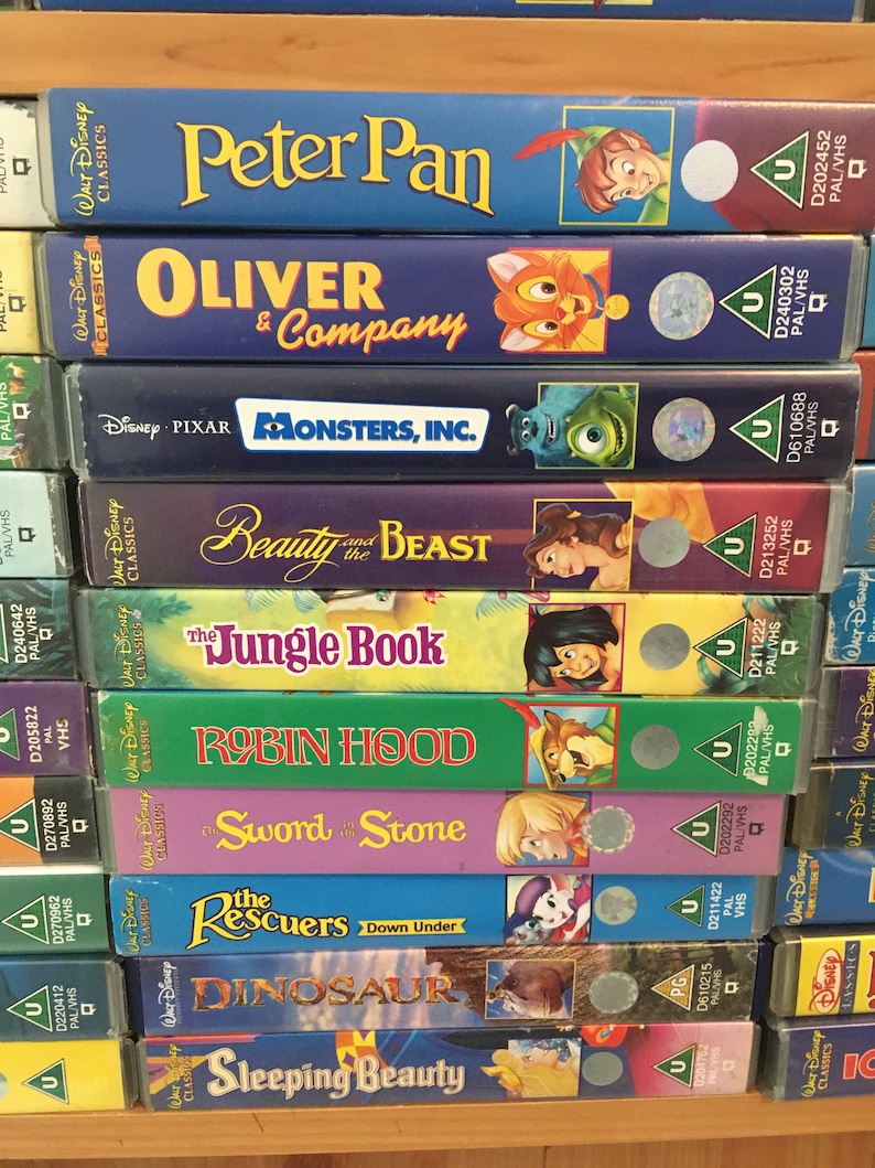 Mega Disney VHS Movies Complete Collection Vintage Collectable Films Childhood Videos Etsy UK