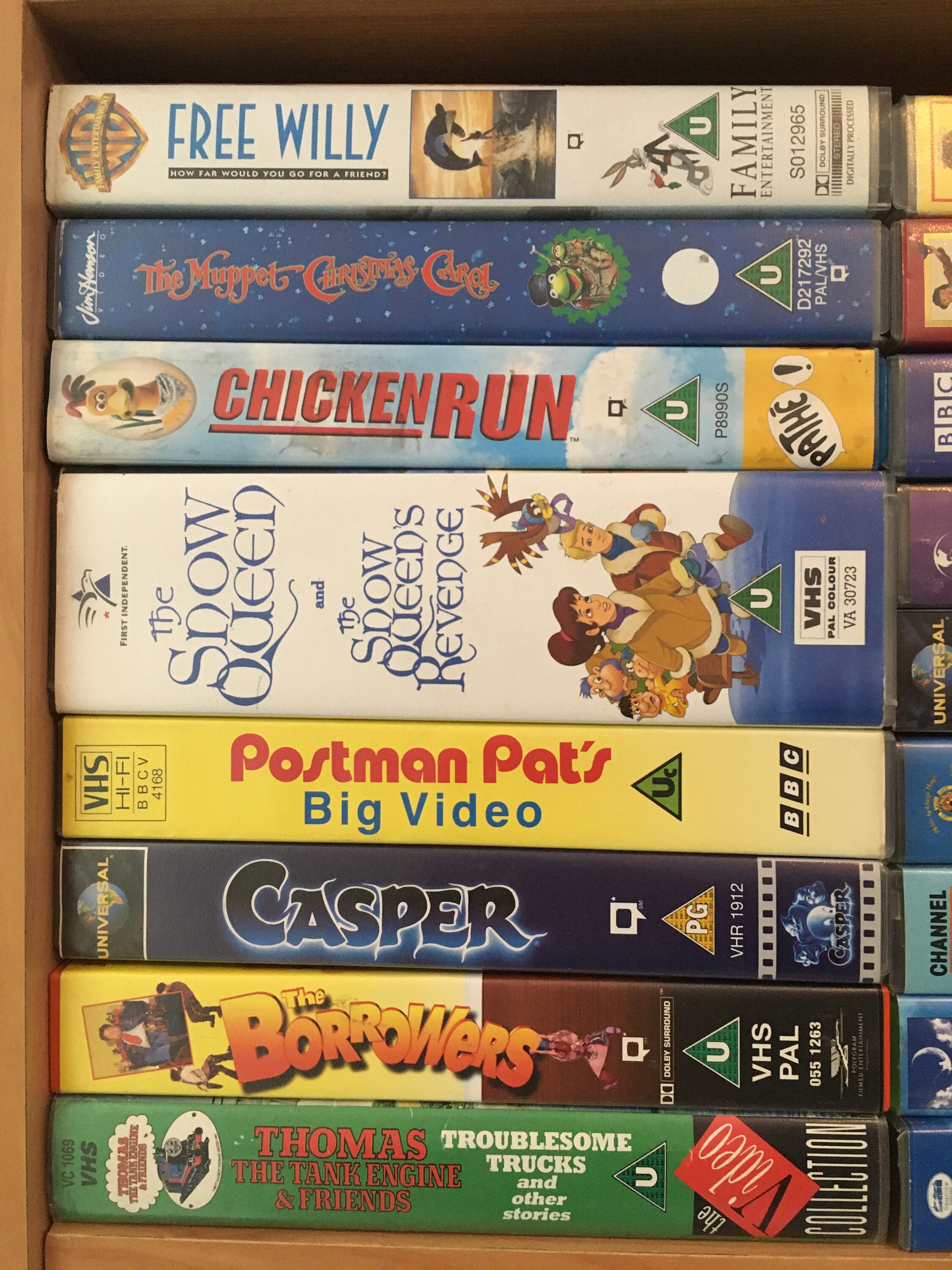 Childhood VHS Movies Complete Collection Classic Vintage Collectable