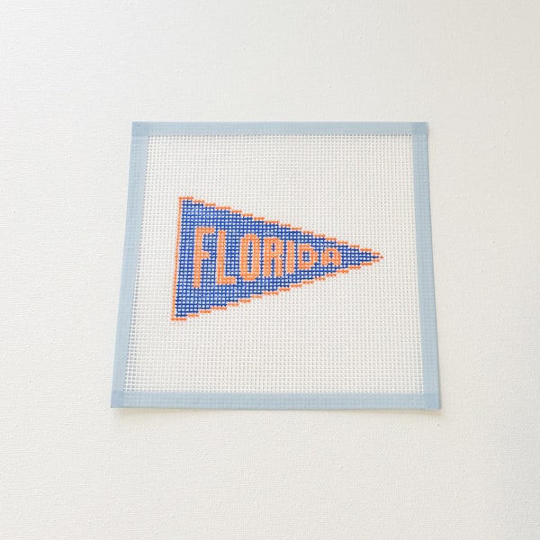 Florida Pennant Banner Needlepoint Canvas