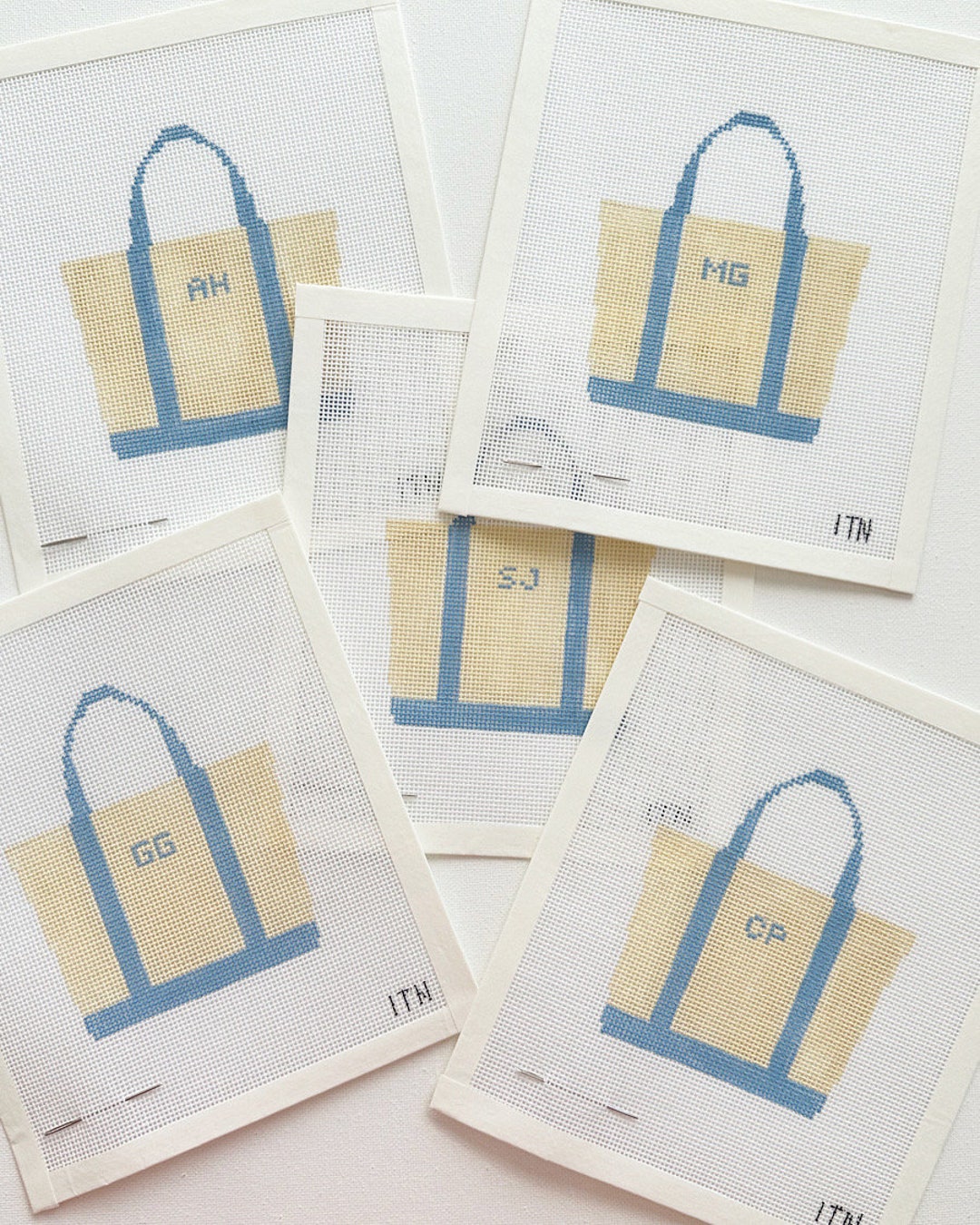 Ironic Tote Needlepoint Canvas With Custom Saying or