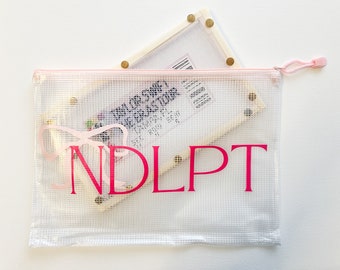 Needlepoint Project Pouch, Multiple Styles and Colors!