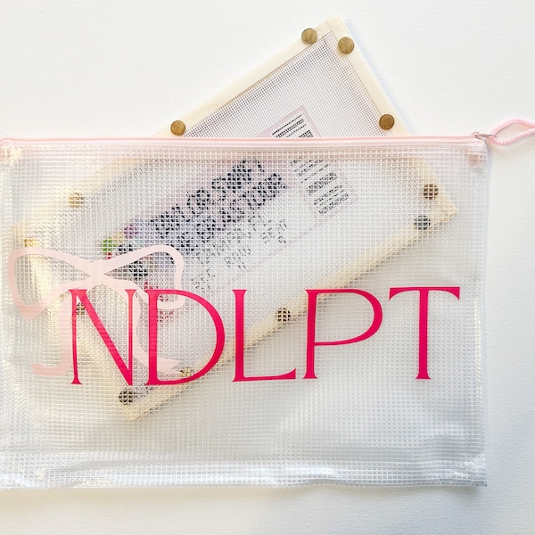 Needlepoint Project Pouch, Multiple Styles and Colors!
