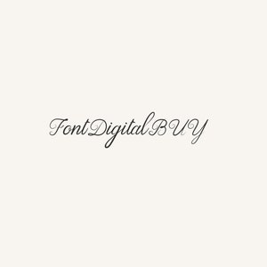 May include: Font Digital BUY in a cursive script font.