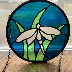 Dragonfly stained glass