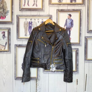 Women’s Cropped Biker Leather Jacket – Modern Moto Style with Gold Zippers – Handmade Luxury Motorcycle Coat!