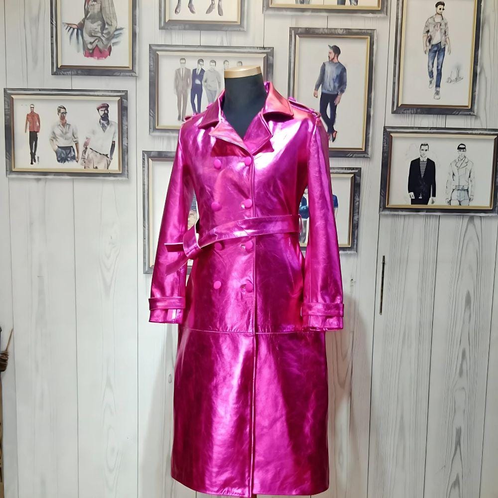 Fuchsia Trench Coat Australia