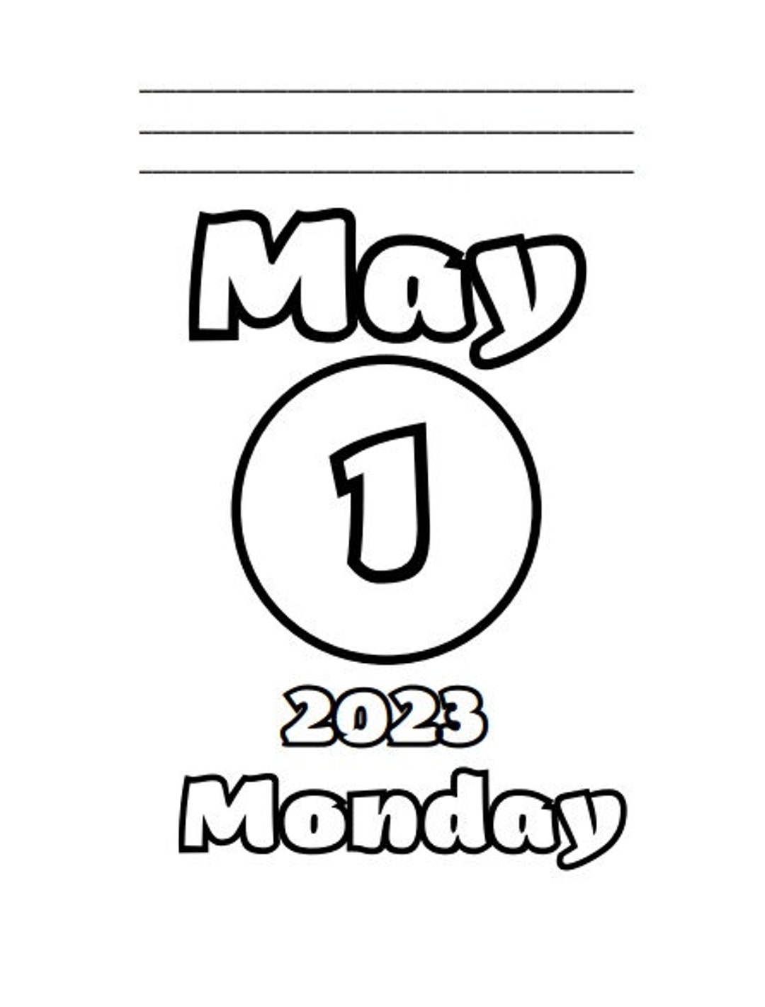 printable-calendar-worksheets-pdf-calendar-tear-away-day-by-etsy