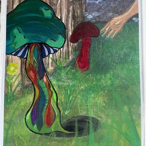 Curiosity Ate The Fungi - PRINT