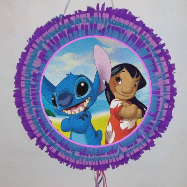 Geburtstagspinata Lilo und Stich Partyzubehör Pinata