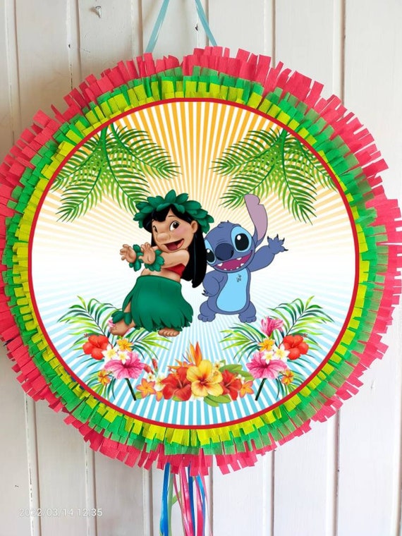 GENERICO Piñata Redonda Lilo Stitch para Cumpleaños