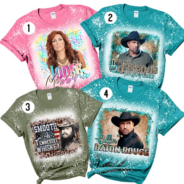 Choose your Country Music Concert Bleached Tshirt