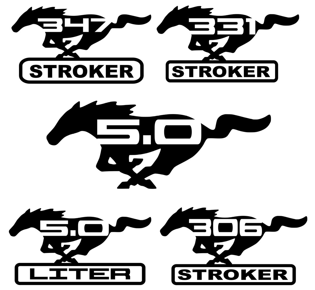 Mustang Decals ford stroker 5.0 Etsy