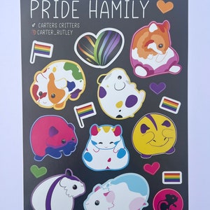 Pride handily vinyl sticker sheet