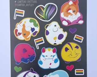 Pride handlich Vinyl Sticker Bogen