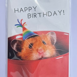 Tarjeta de cumpleaños de hámster