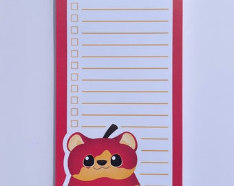 Things to buy my hamster notepad - Red apple