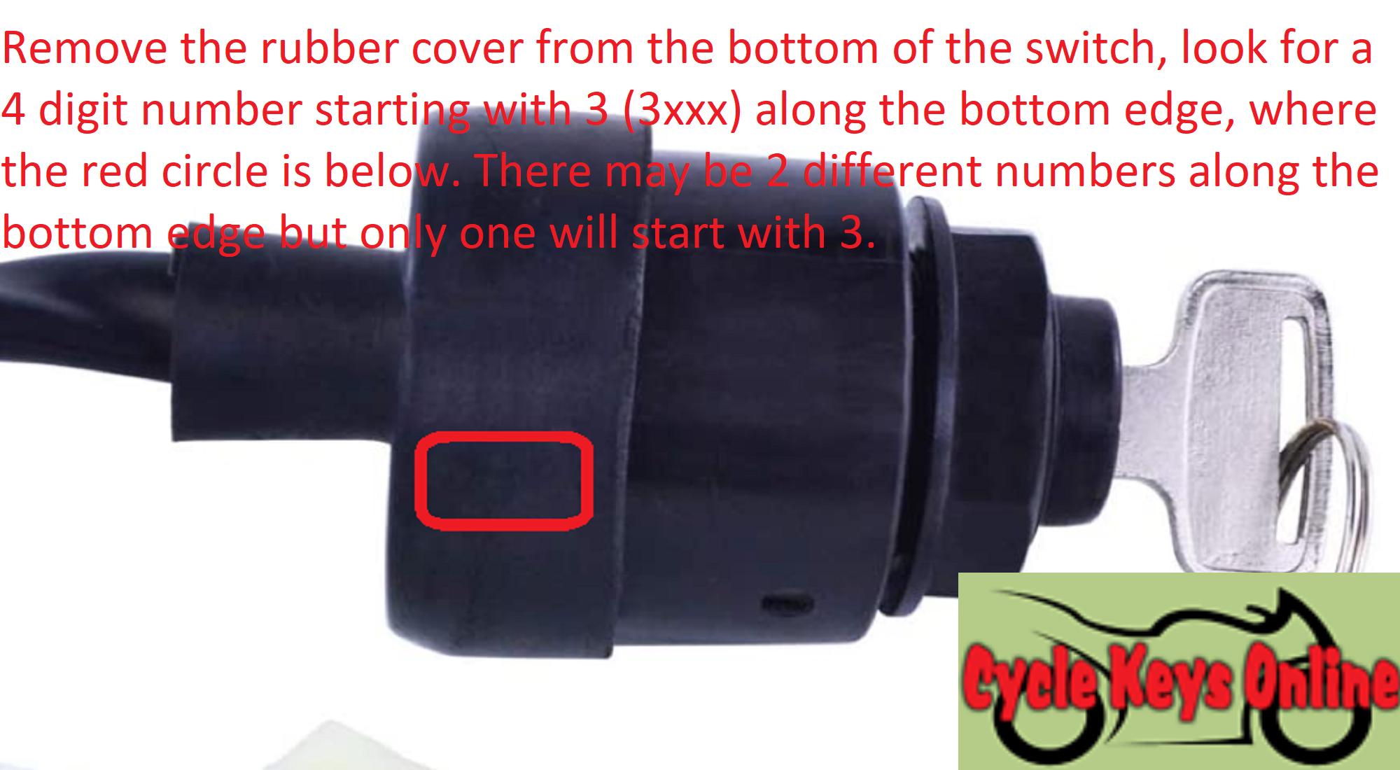 Snowmobile Keyu Yamaha Snowmobile Keys Replacement Cut to Key Codes (3101-3150, 3201 ...