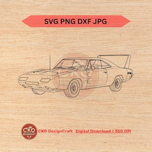 1969 Daytona svg png dxf jpeg Mopar Dodge (Digital Download) Laser Files