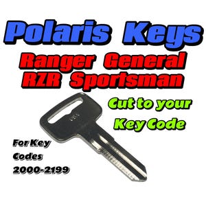 Polaris Keys Ranger, RZR, General, Sportsman (Key Codes 2000-2199)