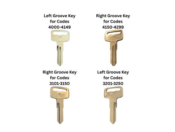 Yamaha Snowmobile Keys Replacement Cut to Key Codes (3101-3150