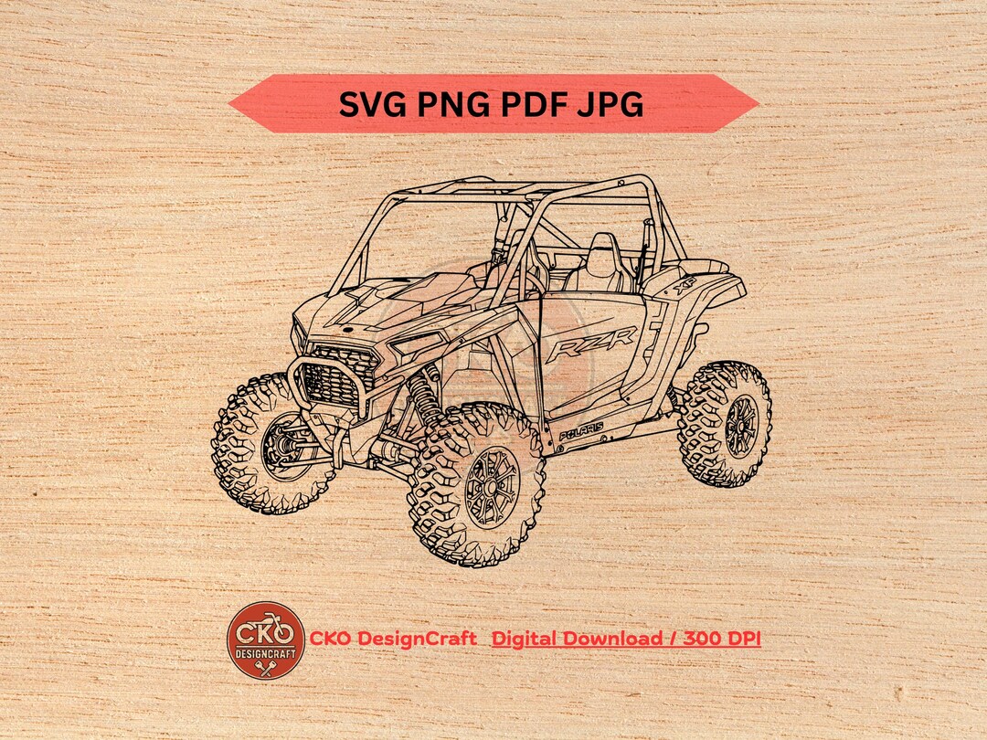 Polaris Razor Vector 2025 Polaris RZR Svg Png Pdf Jpeg Side by Side (digital Download) Laser ...