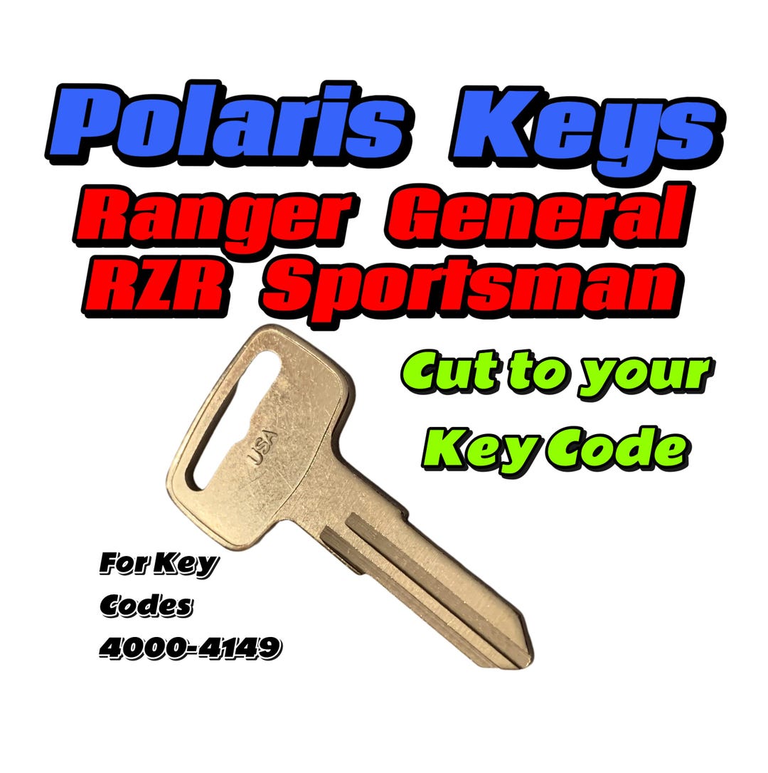 Snowmobile Keyu Polaris Ranger Keys Polaris ATV, Ranger, RZR, Snowmobile Key – Cut To ...