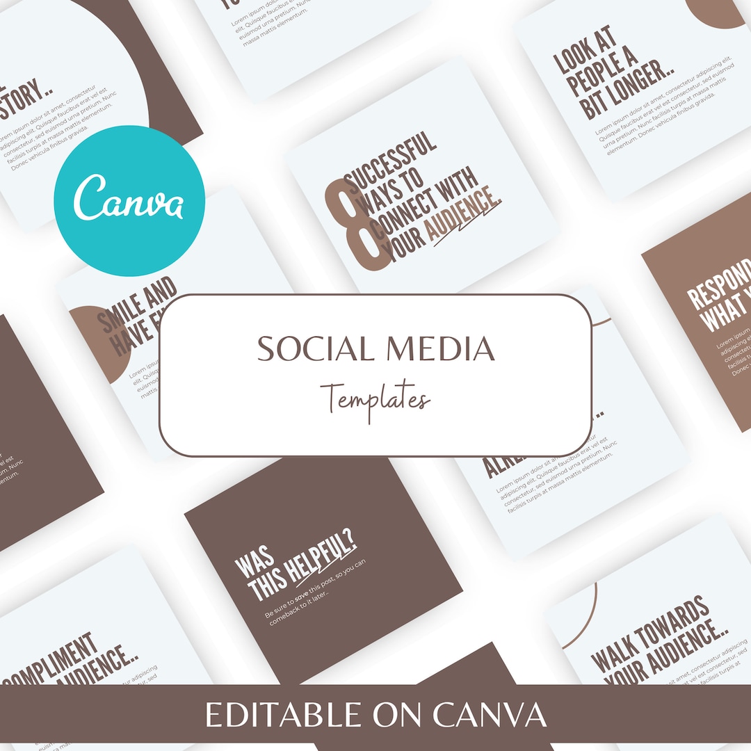 Social Media Template| Canva Template| Instagram Post| Editable on ...