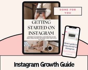 Kit guida alla crescita di Instagram, Guida alle strategie di marketing di Instagram, Come utilizzare l'ebook di Instagram, Ottimizza il tuo Instagram, Prodotto digitale DFY