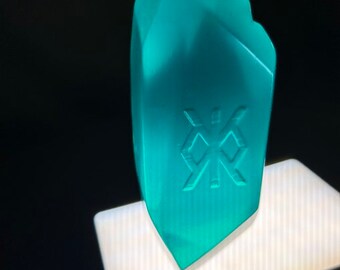 Emerald Lumina Runestone Krypto Bitcoin Ordinals Runenstein