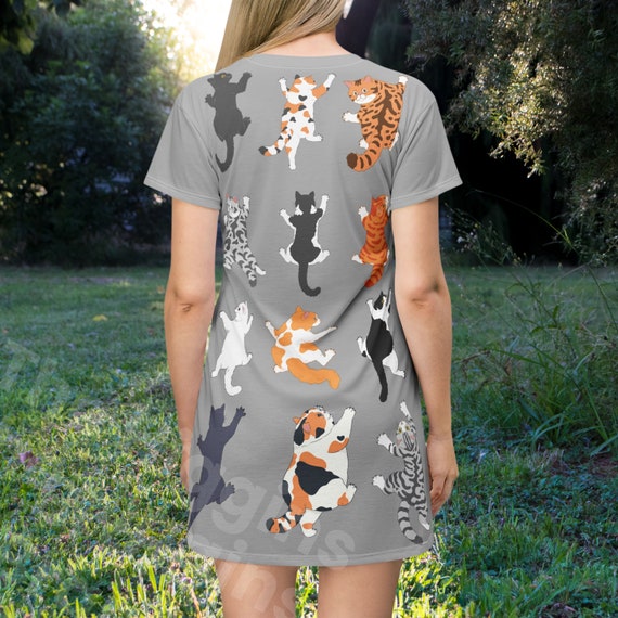 Crazy Cat Lady T-shirt Dress Halloween Costume, Funny Cat Lover