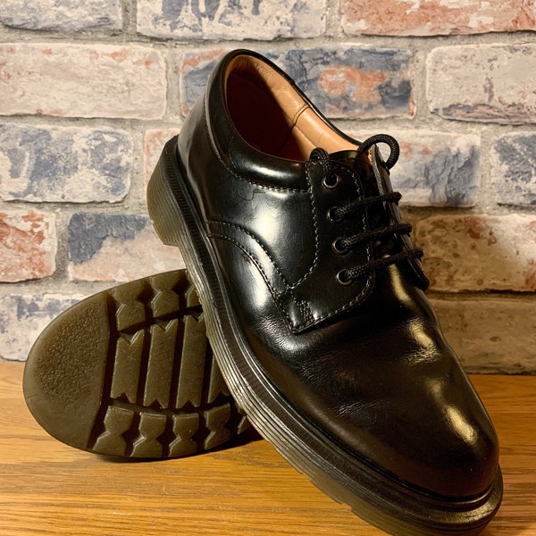 Women’s Solovair RAF Issue Black Leather Lace Up Oxfords - size 4