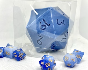 Vela de dados DND d20 100 % cera de abejas, con dado d20 gratis incluido