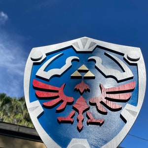 Wood 3D Hylian Shield