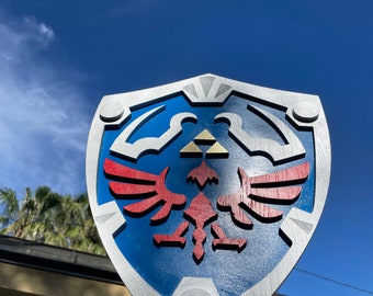 Wood 3D Hylian Shield