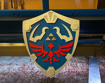 Wood 3D Hylian Shield