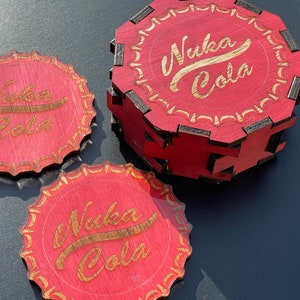 Nuka Cola Bottle Cap Coasters