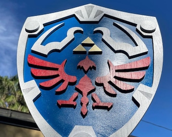 Wood 3D Hylian Shield