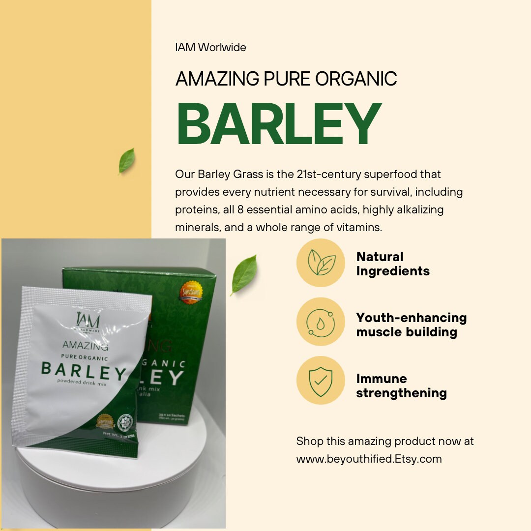 IAM Amazing Pure Organic Barley Etsy