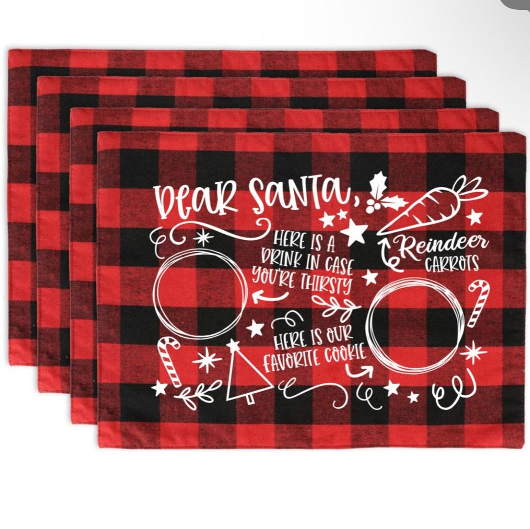 Santa Placemat Etsy