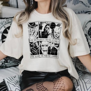 Camiseta de carta de tarot de terror