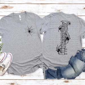 Spider spine tshirt
