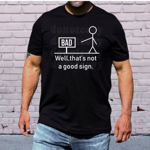良くない兆候Tシャツ