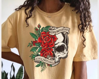 Camiseta un poco emocional un poco sin emociones