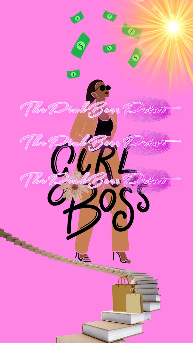IPhone Pink Girl Boss Wallpaper Etsy