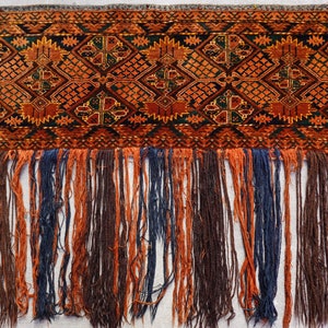 1&#39;7&quot; x 4&#39;6&quot; Antique Turkmen Esari Torba Bag-Face hand Knotted Wool Rug