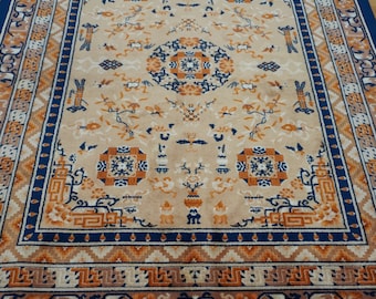 Authentic Karastan Rug 8&#39;8&quot; x 12&#39; Cathay Medallion 700-727 Wool American Made USA
